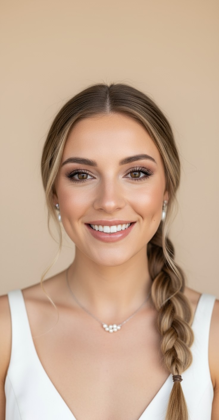 After Fishtail Braid For Wedding